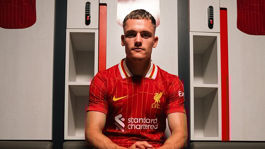 <div class="paragraphs"><p>German midfielder Florian Wirtz in a Liverpool jersey.</p></div>