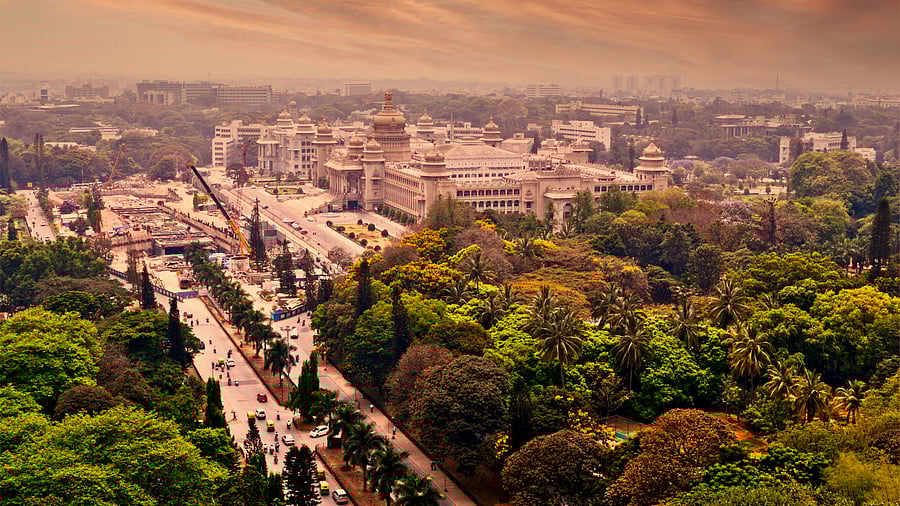 <div class="paragraphs"><p>Aerial view of Bengaluru</p></div>