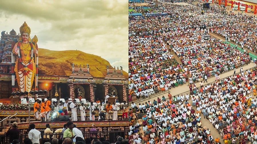 <div class="paragraphs"><p>The Muruga Bakthargalin Manadu (Murugan Devotees’ Conference) in Madurai.</p></div>