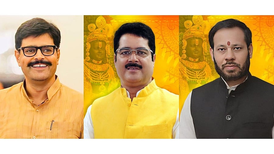 <div class="paragraphs"><p>Abhay Singh (MLA from Gosainganj), Rakesh Pratap Singh (Gauriganj) and Manoj Kumar Pandey (Unchahar)</p></div>