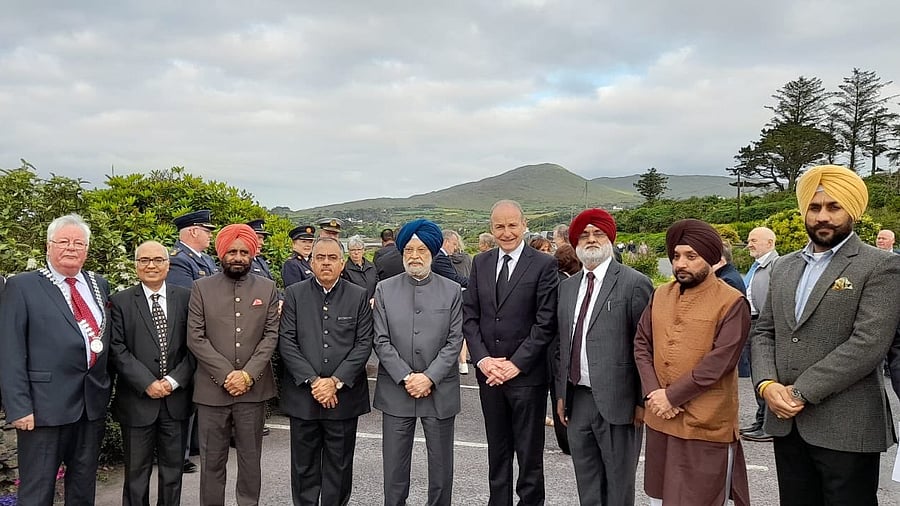 <div class="paragraphs"><p>Minister of Petroleum and Natural Gas&nbsp;Hardeep Singh Puri&nbsp;paid tributes to the victims at the Ahakista Memorial in County Cork, Ireland. </p></div>