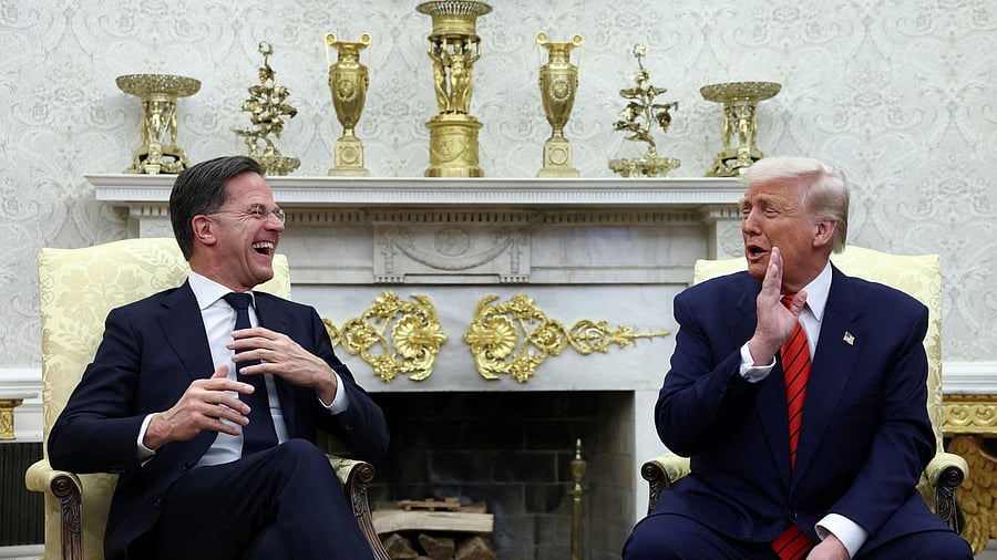 <div class="paragraphs"><p>US President Donald Trump meets NATO Secretary General Mark Rutte</p></div>