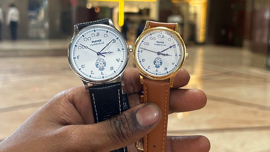 <div class="paragraphs"><p>On X, actor Abhay posted a photo of two gandaberunda-themed HMT watches he bought after standing in line for 3 hours. </p></div>