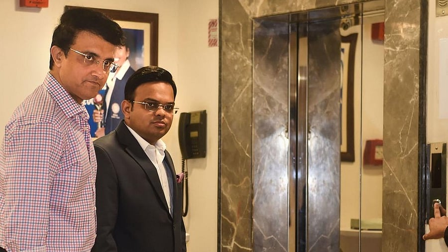 <div class="paragraphs"><p>Sourav Ganguly (L) and Jay Shah.</p></div>