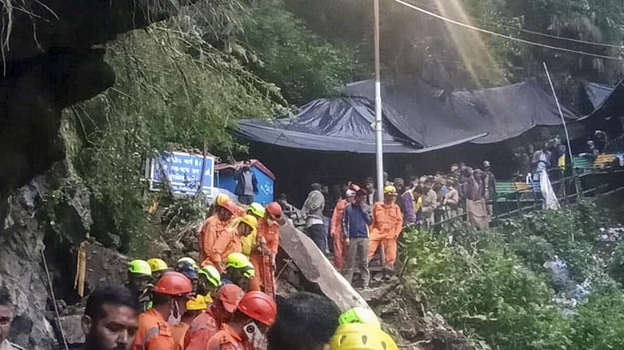 <div class="paragraphs"><p>SDRF personnel carry out relief work after a landslide incident in Naukainchi near Yamunotri, in Uttarkashi district, Tuesday, June 24, 2025. (Image for representation)</p></div>