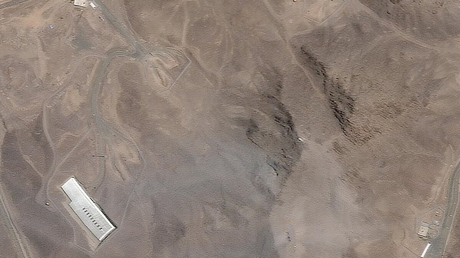 <div class="paragraphs"><p>Satellite image over Fordow, after the US struck the underground nuclear facility, near Qom, Iran, June 22, 2025.</p></div>