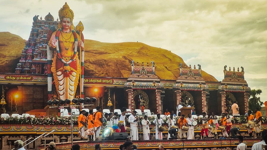 <div class="paragraphs"><p>A scene from the Muruga Bakthargalin Manadu.</p></div>