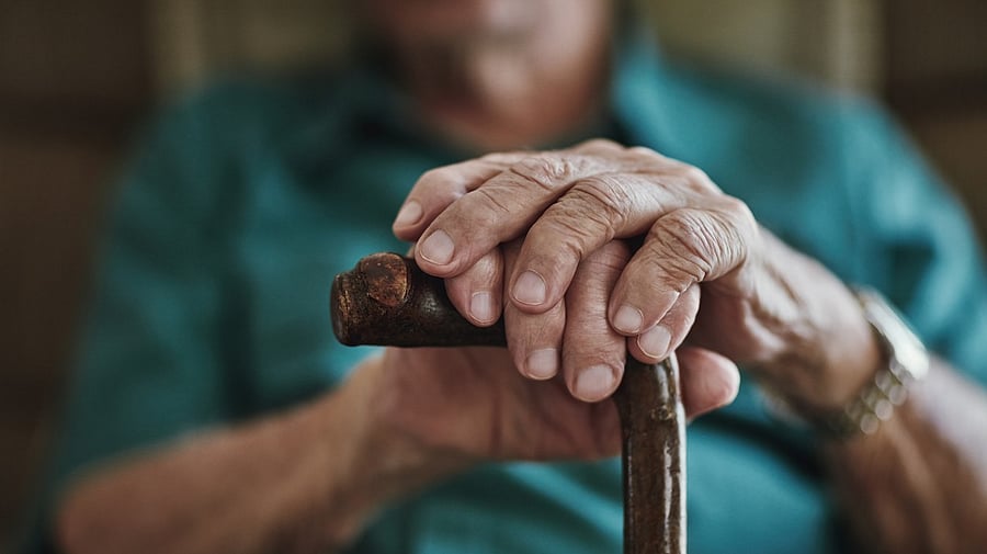 <div class="paragraphs"><p>Photo of a&nbsp;man leaning on his walking stick.</p><p></p><p>Photo for representational purpose.</p></div>