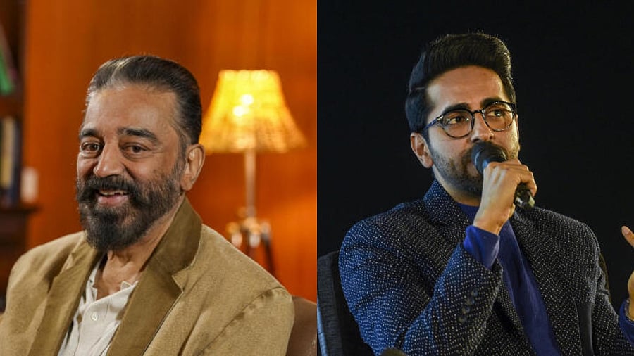 <div class="paragraphs"><p>Kamal Haasan and Ayushmann Khurrana.</p></div>