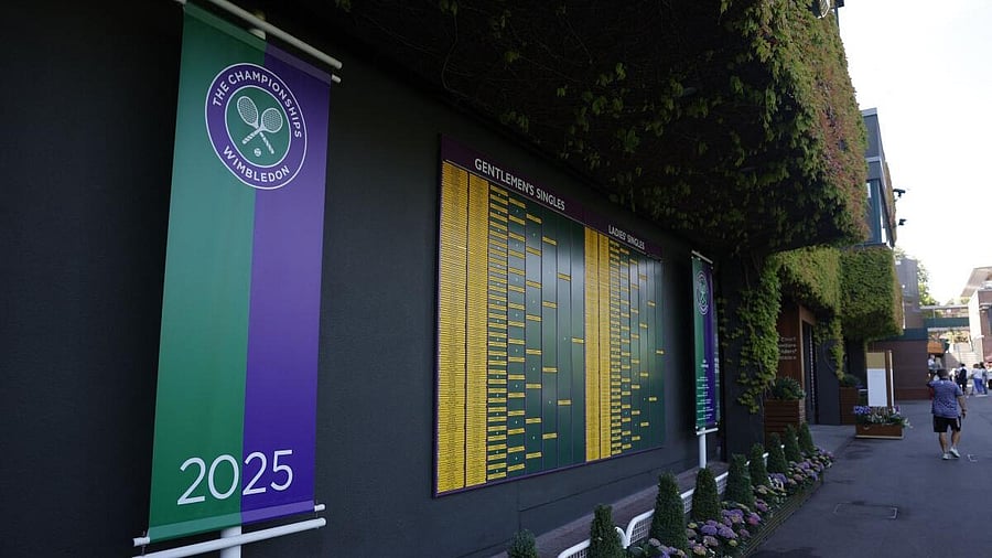 <div class="paragraphs"><p>General view of boards showing the draws for the singes competitions ahead of Wimbledon.</p></div>
