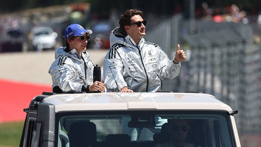 <div class="paragraphs"><p>Formula One F1 - Austrian Grand Prix - Red Bull Ring, Spielberg, Austria - June 29, 2025 Mercedes' Andrea Kimi Antonelli and Mercedes' George Russell ahead of the race.&nbsp;</p></div>