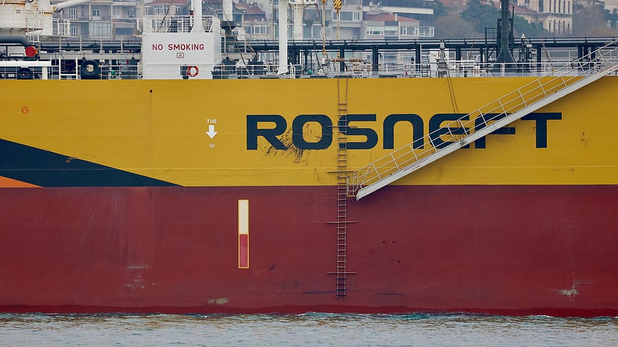<div class="paragraphs"><p>Rosneft's Russian-flagged crude oil tanker.</p></div>
