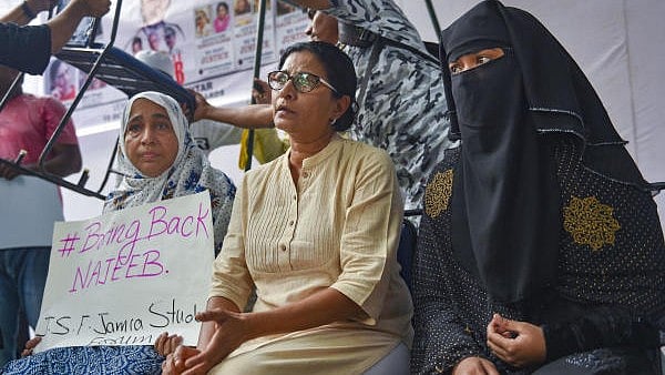 <div class="paragraphs"><p>Missing JNU student Najeeb Ahmad's mother Fatima Nafees (L).</p></div>