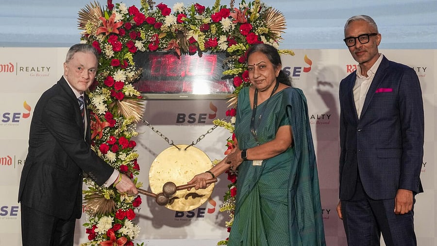 <div class="paragraphs"><p>Raymond Realty listing ceremony at BSE in Mumbai</p><p></p></div>