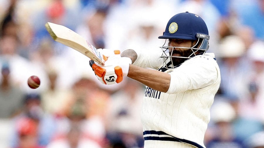 <div class="paragraphs"><p>Ravindra Jadeja in action against England at Edgebaston.</p></div>