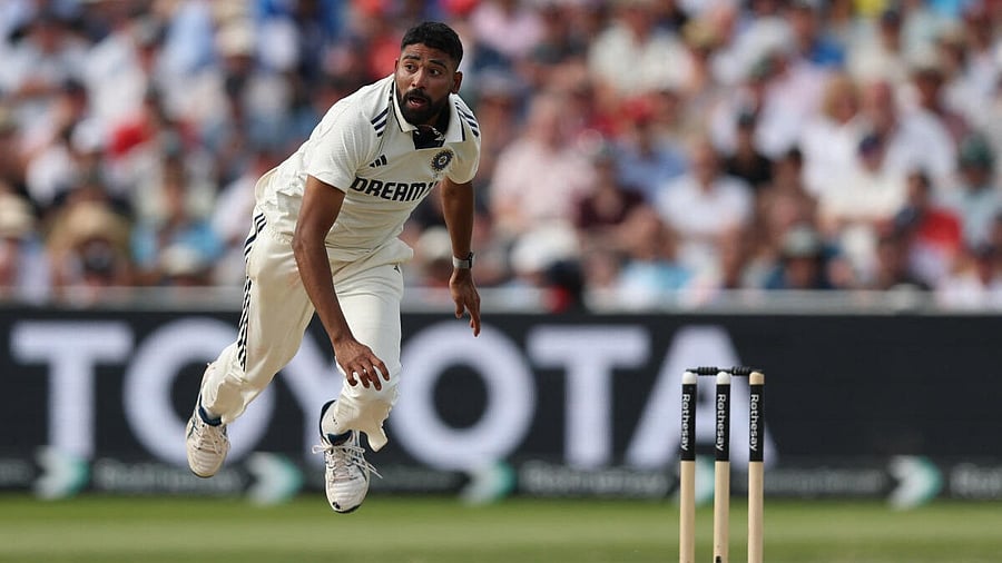 <div class="paragraphs"><p>India's Mohammed Siraj in action</p></div>