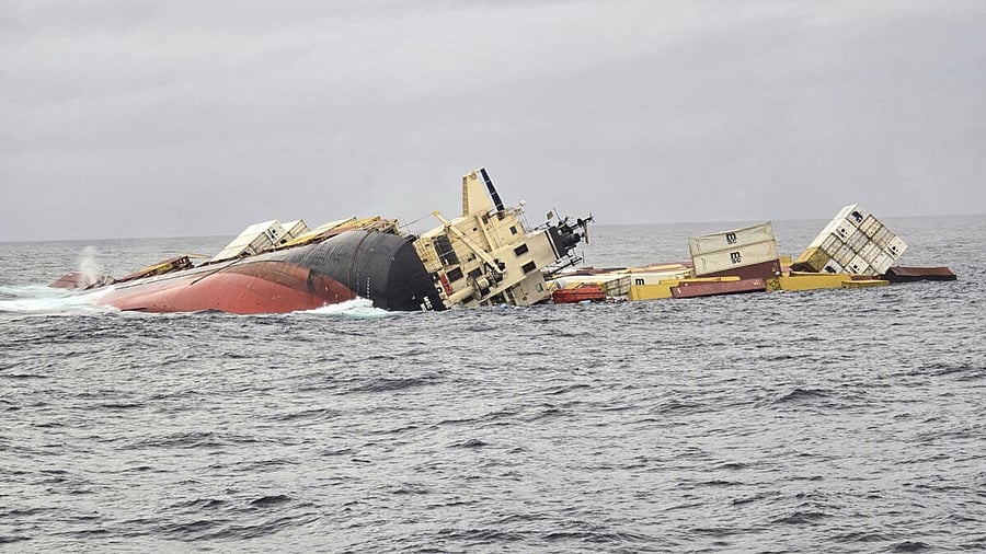 <div class="paragraphs"><p>The Liberian container vessel, carrying marine fuel which sank off the Kerala coast in May.&nbsp;</p></div>