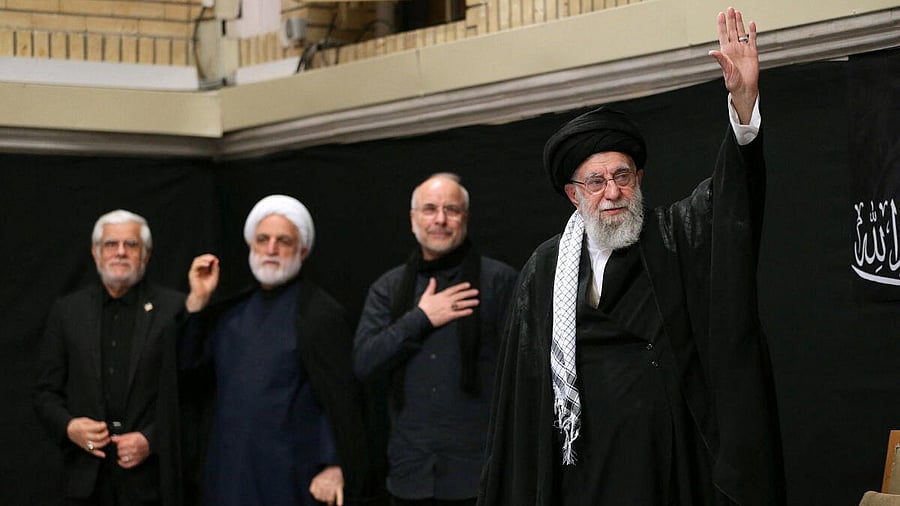 <div class="paragraphs"><p>Iran's Supreme Leader Ayatollah Ali Khamenei attends a ceremony to mark Ashura, the holiest day on the Shi'ite Muslim calendar, in Tehran, Iran, July 5, 2025.</p></div>