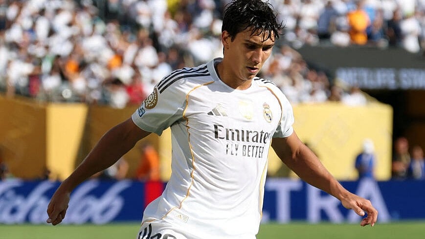 <div class="paragraphs"><p>Real Madrid's Gonzalo Garcia in action at the Club World Cup.</p></div>