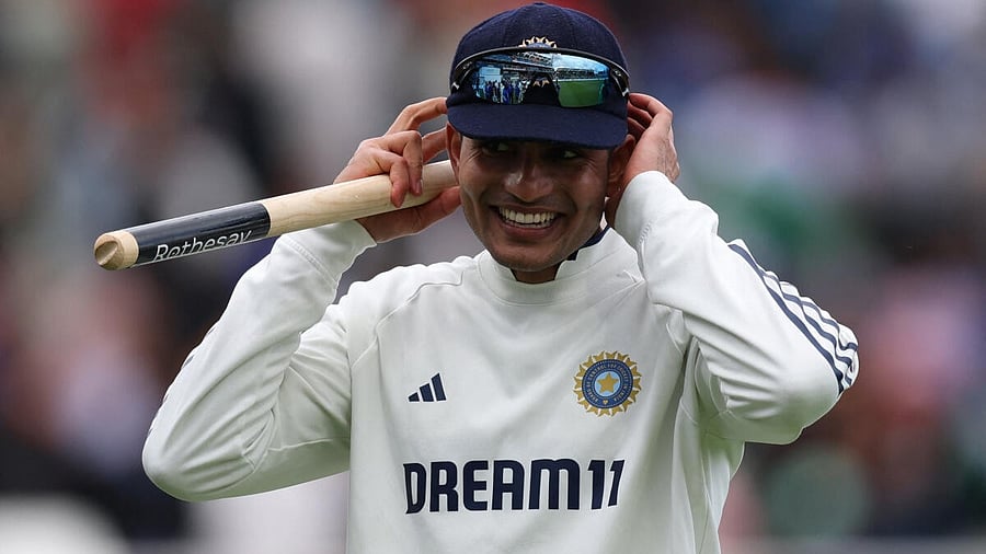 <div class="paragraphs"><p>Shubman Gill celebrates after the match.</p></div>