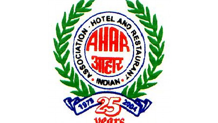 <div class="paragraphs"><p>Logo of the Indian Hotel and Restaurant Association (AHAR).</p></div>