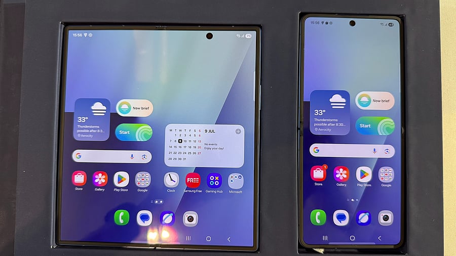 <div class="paragraphs"><p>Samsung Galaxy Z Fold7 with Galaxy Z Flip7.</p></div>