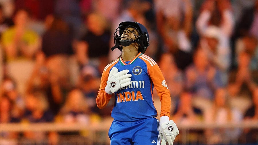 <div class="paragraphs"><p>Jemimah Rodrigues celebrates after the match.</p></div>