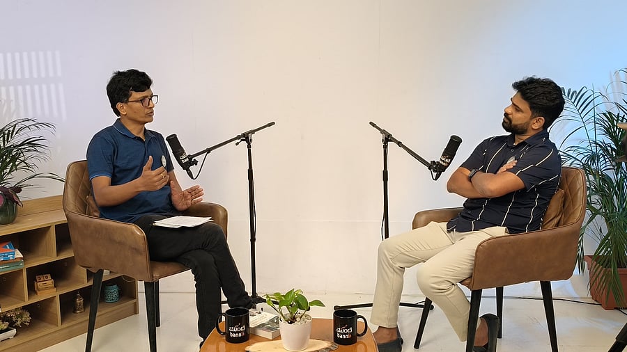 Vasant Shetty and Kiran Kodlady, hosts of the podcast.