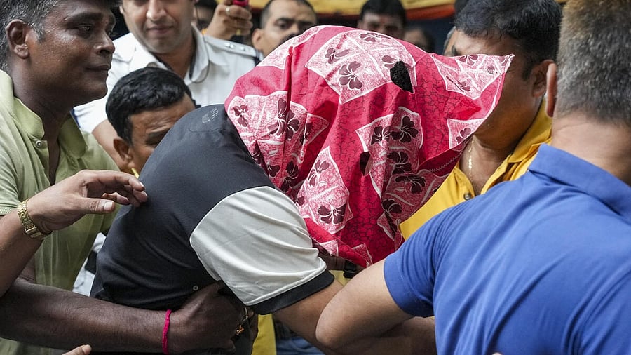 <div class="paragraphs"><p>A student of the Indian Institute of Management-Calcutta (IIM), accused in the alleged rape of woman student inside a hostel of the business school, being produced at a city court, in Kolkata, West Bengal, Saturday, July 12, 2025.</p></div>