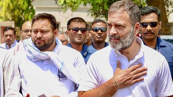 <div class="paragraphs"><p>Congress leader Rahul Gandhi and RJD leader Tejashwi Yadav</p></div>