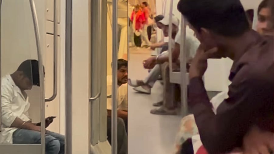 <div class="paragraphs"><p>Men casually occupy 'ladies only' coach of Delhi metro at 11 pm; video goes viral</p></div>