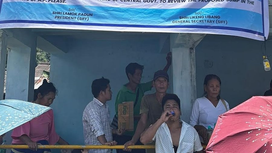 <div class="paragraphs"><p>The youth wing of Siang Indigenous Farmers' Forum (SIFF) led the protest rally. </p></div>