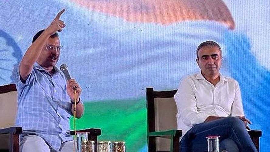 <div class="paragraphs"><p>Arvind Kejriwal and&nbsp;Anurag Dhanda</p></div>