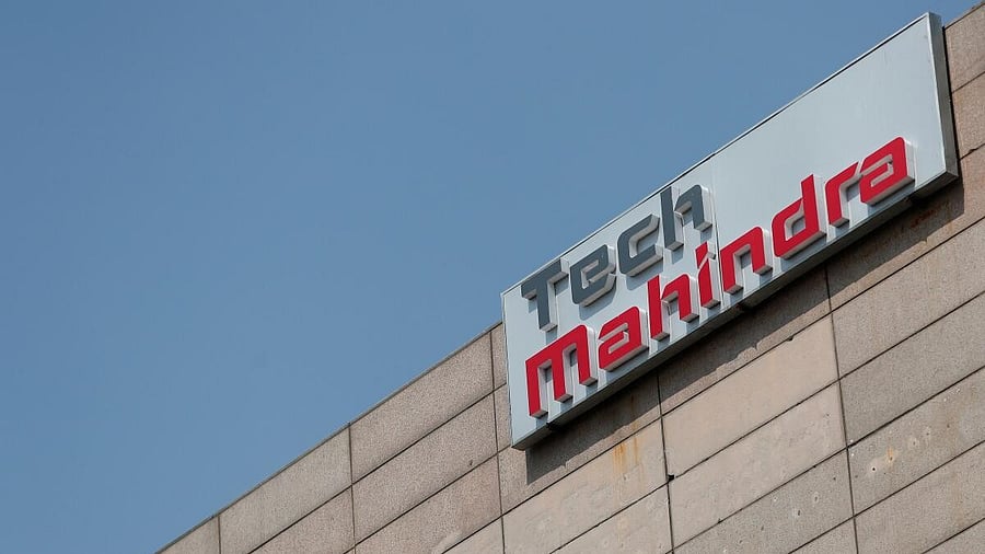 <div class="paragraphs"><p>Tech Mahindra logo is seen on its office building in Noida</p><p></p></div>