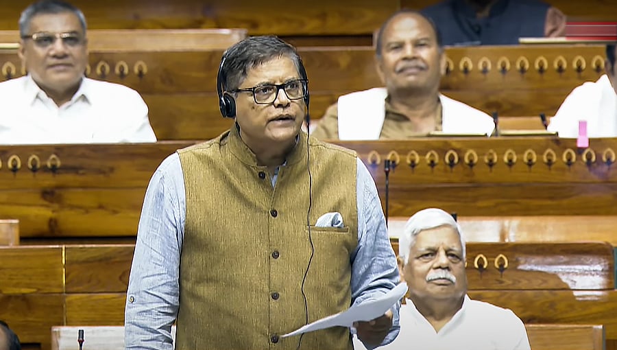<div class="paragraphs"><p>Baijayant Jay Panda speaks in the Lok Sabha on Monday. </p></div>