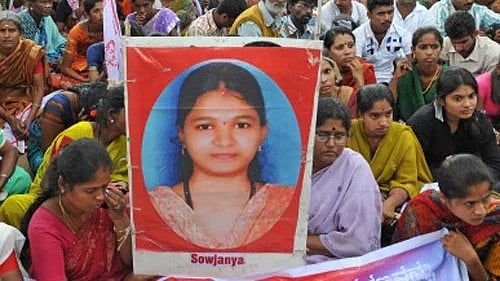 <div class="paragraphs"><p>A protest demonstration over rape and murder of Sowjanya </p></div>