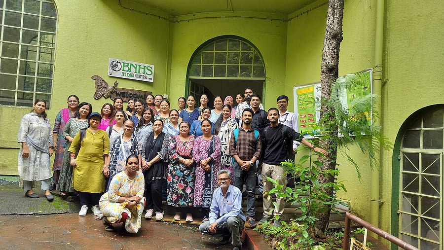 <div class="paragraphs"><p>The program began with a biodiversity trail led by Shardul Bajikar, education officer, and Dilip Giri, field assistant, guiding teachers through the forested trails of the CEC campus.</p></div>