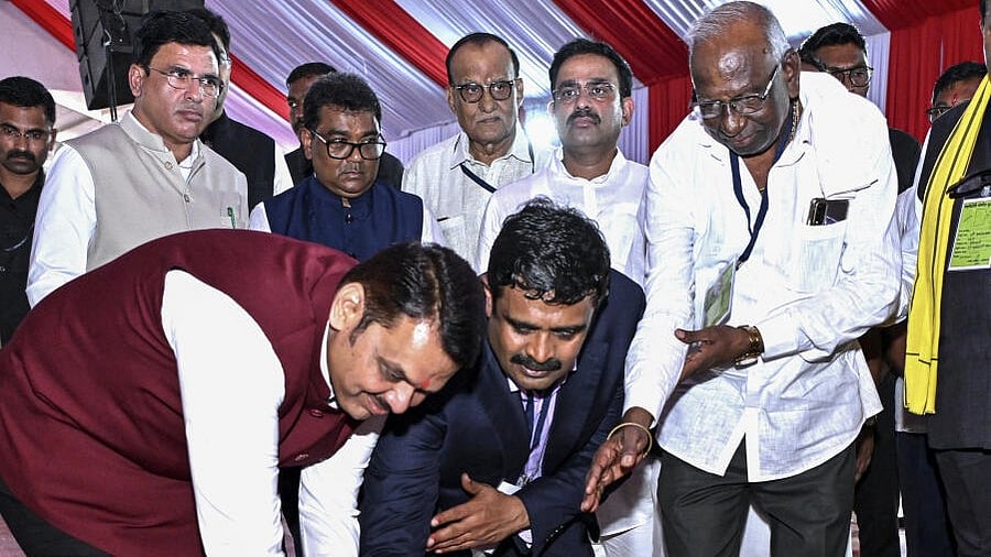 <div class="paragraphs"><p>Maharashtra Chief Minister Devendra Fadnavis during the inauguration and foundation stone laying ceremony of various projects of Lloyds Metals and Energy, in Gadchiroli, Maharashtra, Tuesday, July 22, 2025.</p></div>