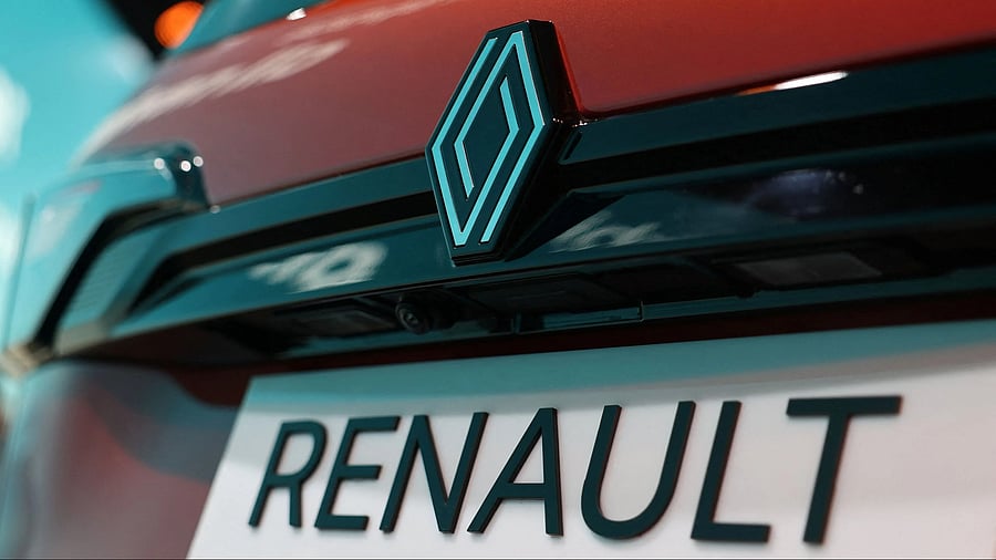 <div class="paragraphs"><p>The Renault logo on a new Renault Triber is pictured during a launch in Mumbai, July 23, 2025.</p></div>