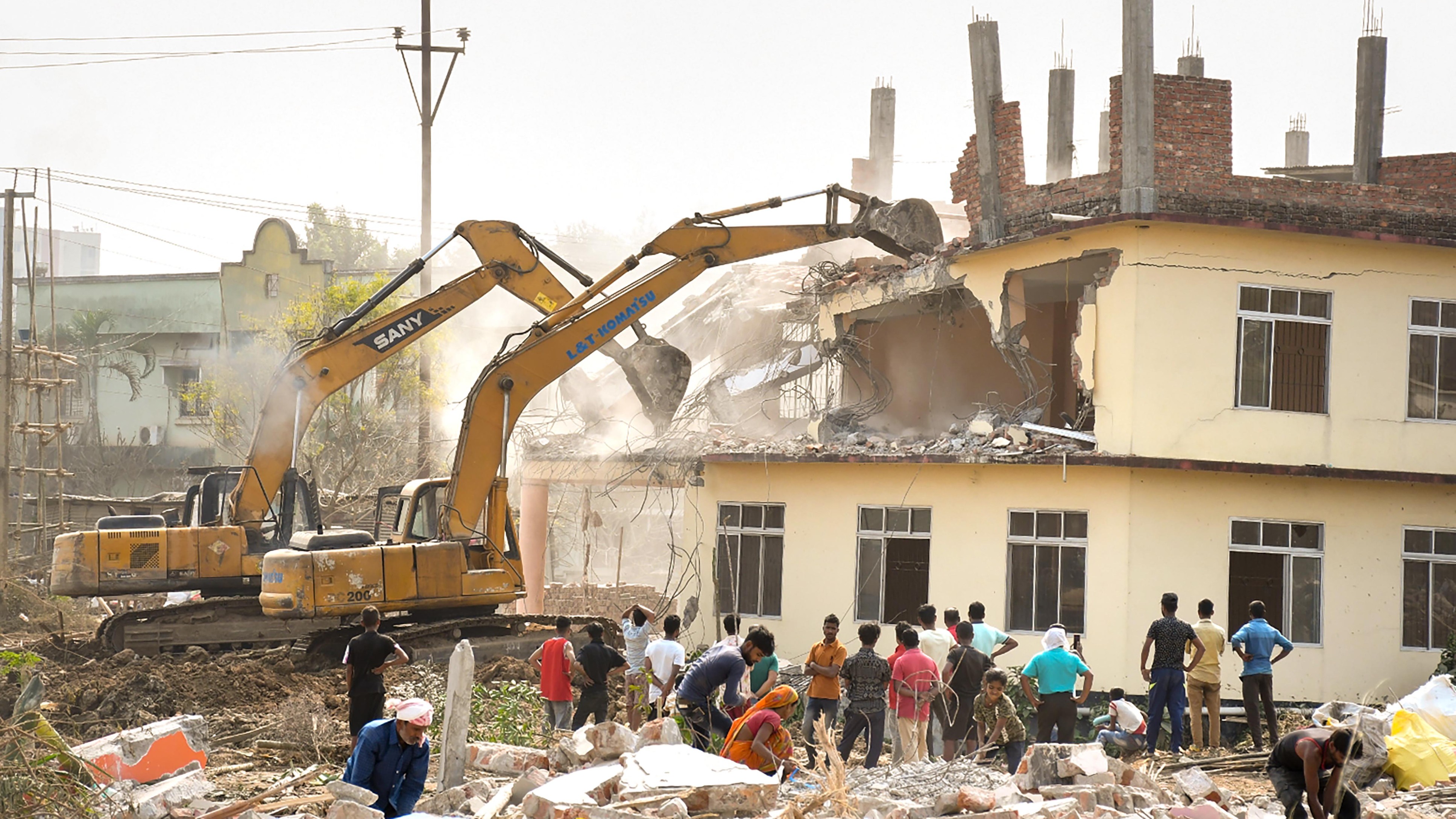 <div class="paragraphs"><p>Guwahati Metropolitan Development Authority carries out a demolition drive against the illegal settlers. Image for representational purposes.</p></div>