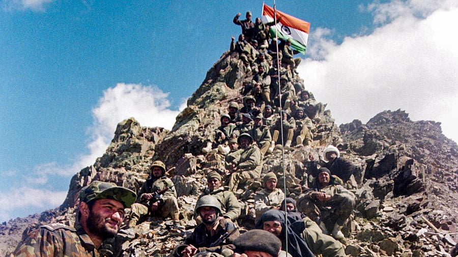 <div class="paragraphs"><p>Kargil: In this photo from PTI archives, Indian army soldiers are seen at Tiger Hill in the Drass-Kargil area of Ladakh.</p></div>
