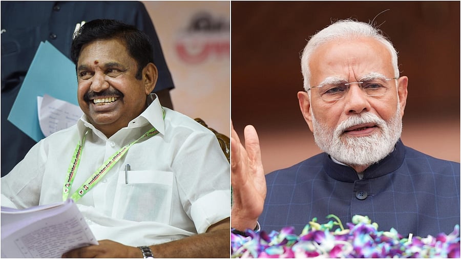 <div class="paragraphs"><p>Edappadi K Palaniswami (left) and Narendra Modi. </p></div>