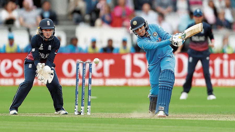<div class="paragraphs"><p>Veda Krishnamurthy in the final of the 2017 ODI World Cup, the biggest moment of her career. </p></div>