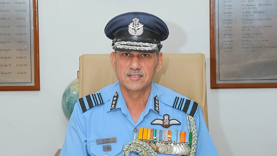 <div class="paragraphs"><p>AF's vice chief Air Marshal Narmdeshwar Tiwari</p></div>