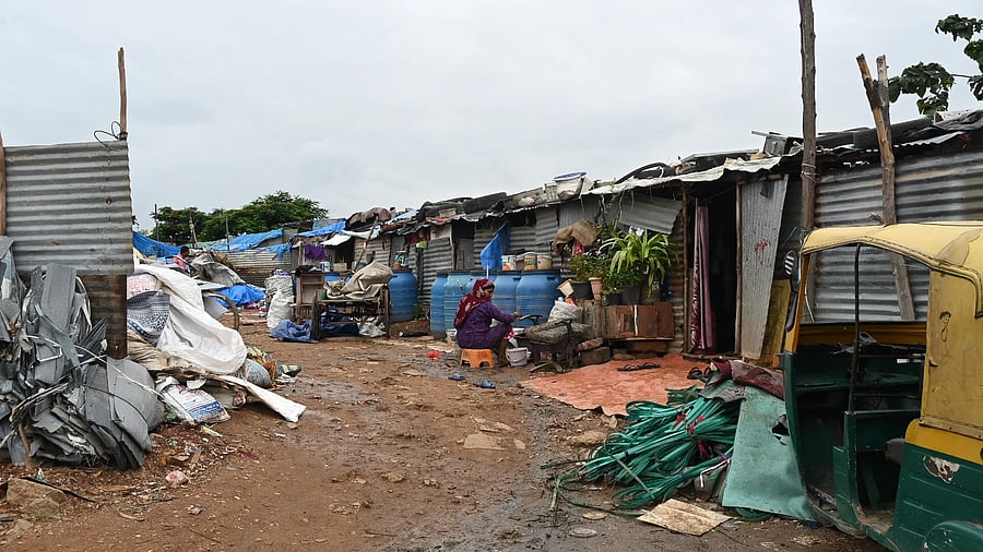 <div class="paragraphs"><p>While some owners rent out their land in Hebbal, others have left it to become a dumping yard and a temporary shelter for many migrant workers. </p></div>