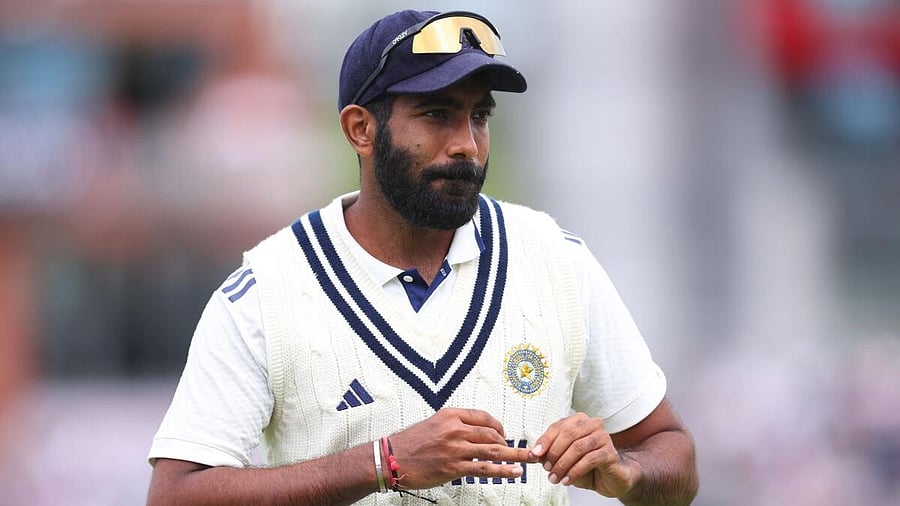 <div class="paragraphs"><p>India's Jasprit Bumrah looks on.&nbsp;</p></div>