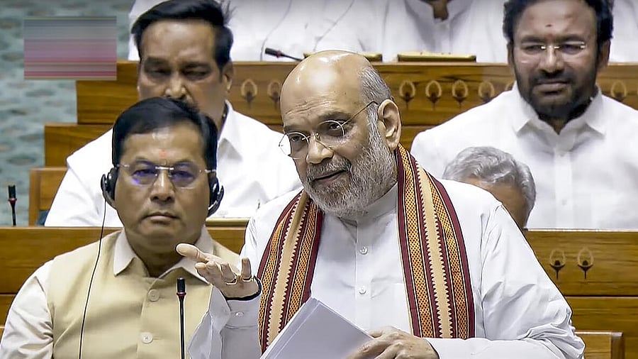 <div class="paragraphs"><p>Union Home Minister Amit Shah speaks during a debate in the Lok Sabha on the Pahalgam terror attack</p></div>