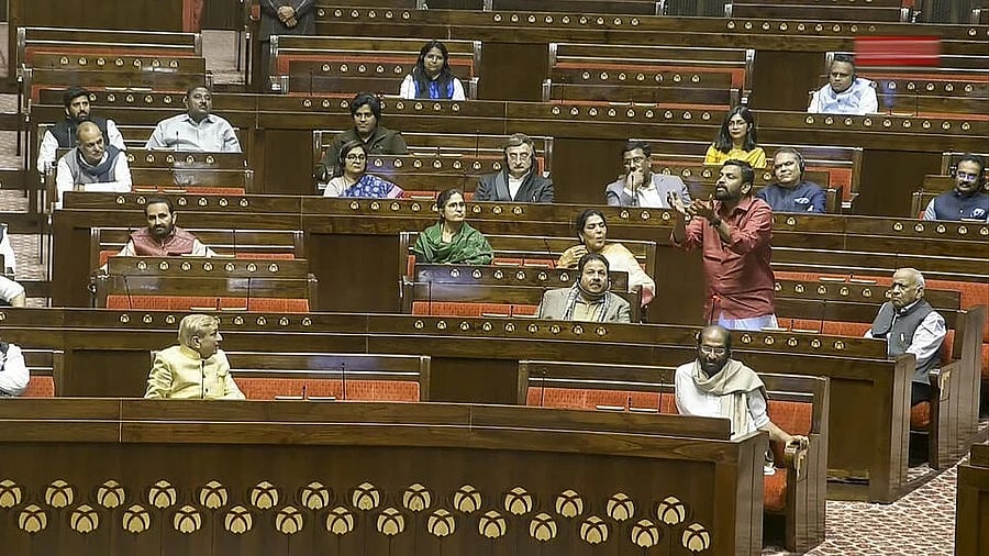 <div class="paragraphs"><p>CPI MP P Sandosh Kumar speaks in the Rajya Sabha </p></div>