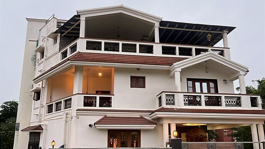 <div class="paragraphs"><p>Raids underway at the house belonging to N Venkatesh, the revenue officer, in Bengaluru. </p></div>