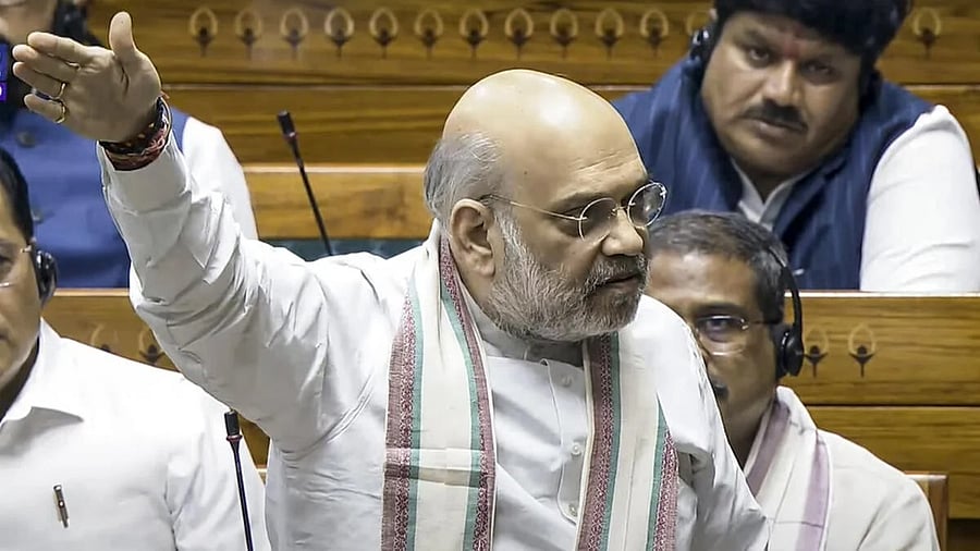 <div class="paragraphs"><p>Union Home Minister Amit Shah speaks during a debate in Lok Sabha on Pahalgam terror attack. </p></div>